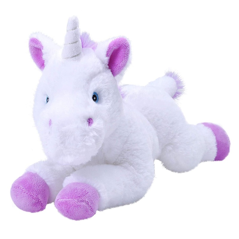 Wild Republic Ecokins Unicorn Stuffed Animal 12 Inch, Eco Friendly Gifts For Kids, Plush Toy, Handcrafted Using 16 Recycled Plastic Water Bottles, 12 Inches