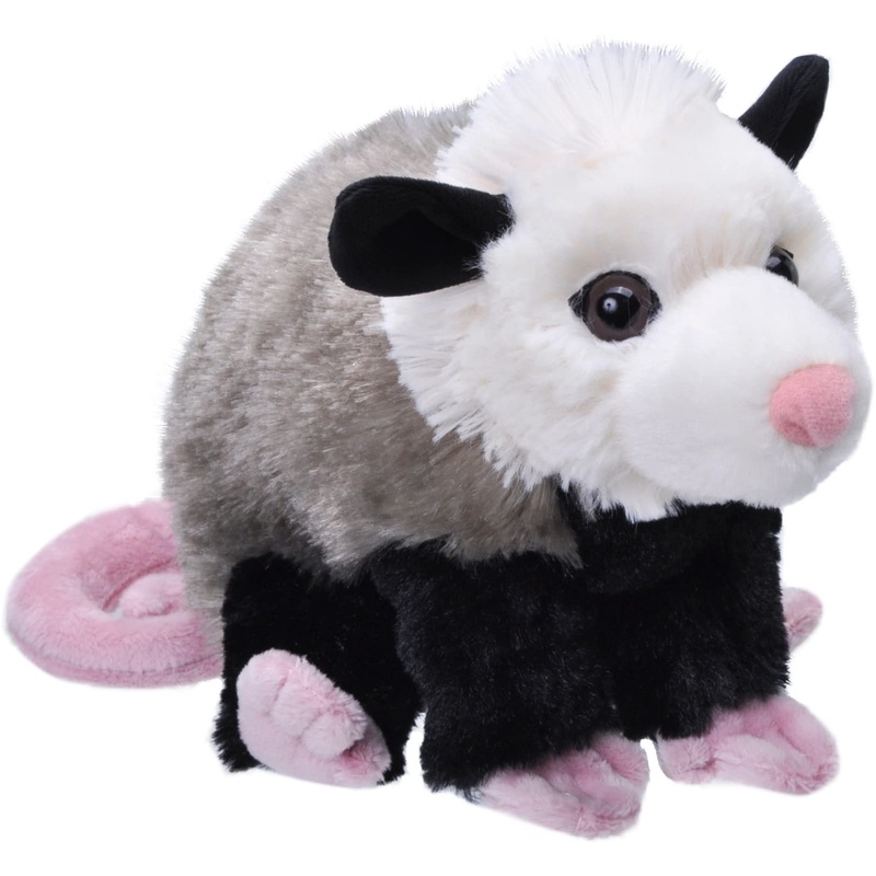 Wild Republic Opossum, Cuddlekins Mini, Stuffed Animal, 8 Inches, Gift For Kids, Plush Toy, Fill Is Spun Recycled Water Bottles