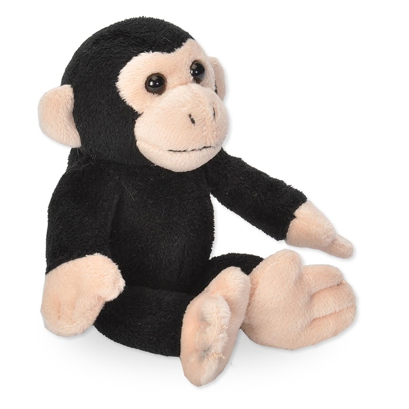 Wild Republic Pocketkins Eco Chimpanzee, Stuffed Animal, 5 Inches, Plush Toy, Made From Recycled Materials, Eco Friendly