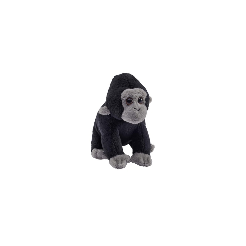 Wild Republic Pocketkins Eco Gorilla, Stuffed Animal, 5 Inches, Plush Toy, Made From Recycled Materials, Eco Friendly