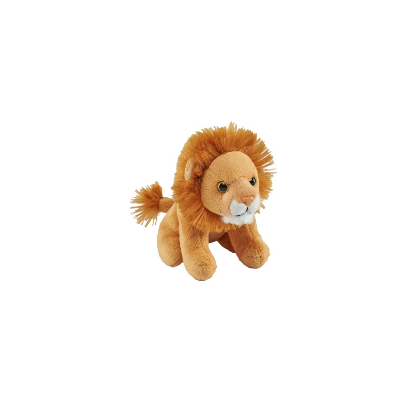 Wild Republic Pocketkins Eco Lion, Stuffed Animal, 5 Inches, Plush Toy, Made From Recycled Materials, Eco Friendly
