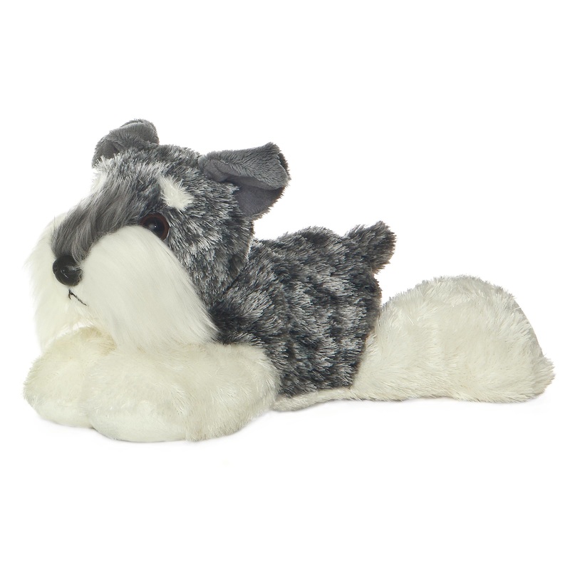 Aurora Adorable Mini Flopsie Stein Stuffed Animal - Playful Ease - Timeless Companions - Gray 8 Inches
