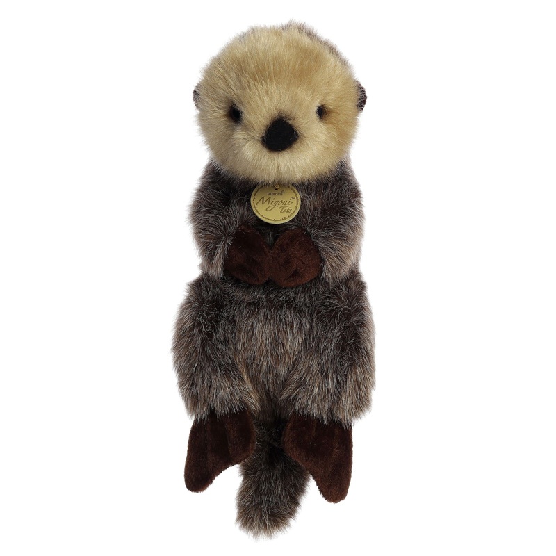 Aurora Adorable Miyoni Tots Baby Sea Otter Stuffed Animal - Lifelike Detail - Cherished Companionship - Brown 9.5 Inches