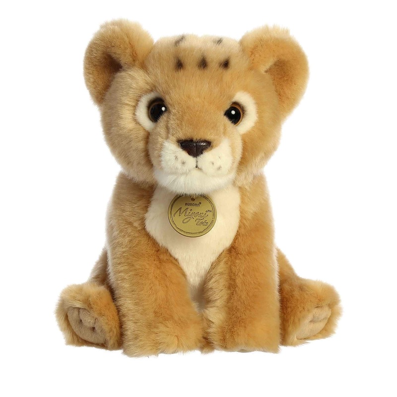 Aurora Adorable Miyoni Tots Lion Cub Stuffed Animal - Lifelike Detail - Cherished Companionship - Brown 8.5 Inches