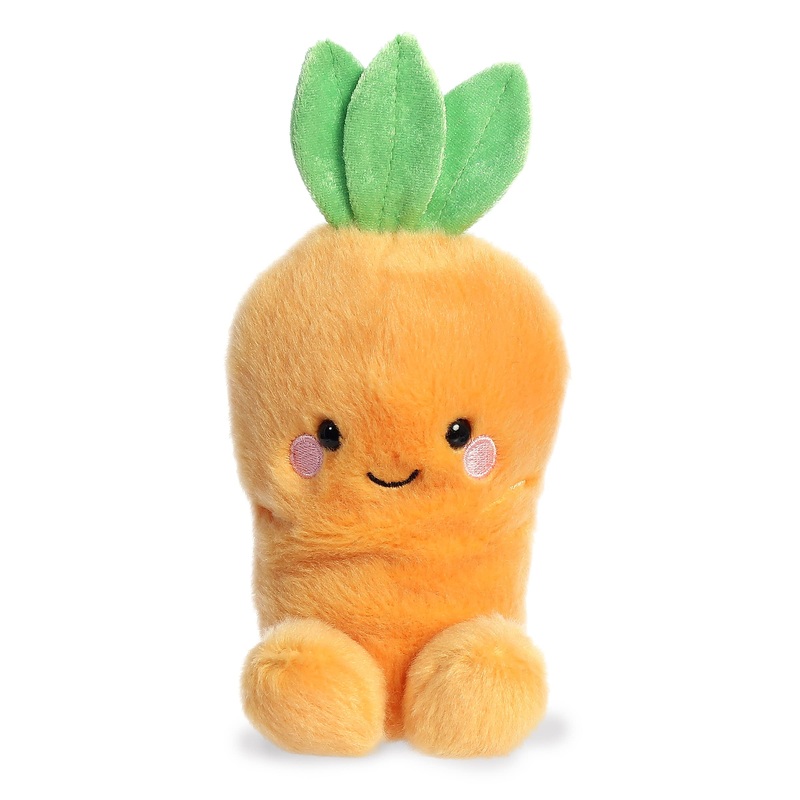 Aurora Adorable Palm Pals Cheerful Carrot Stuffed Animal - Pocket-Sized Play - Collectable Fun - Orange 5 Inches