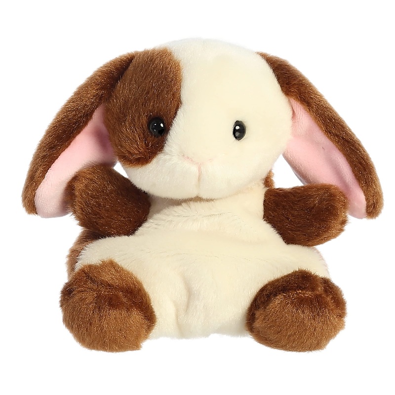 Aurora Adorable Palm Pals Clover Bunny Stuffed Animal - Pocket-Sized Play - Collectable Fun - Brown 5 Inches