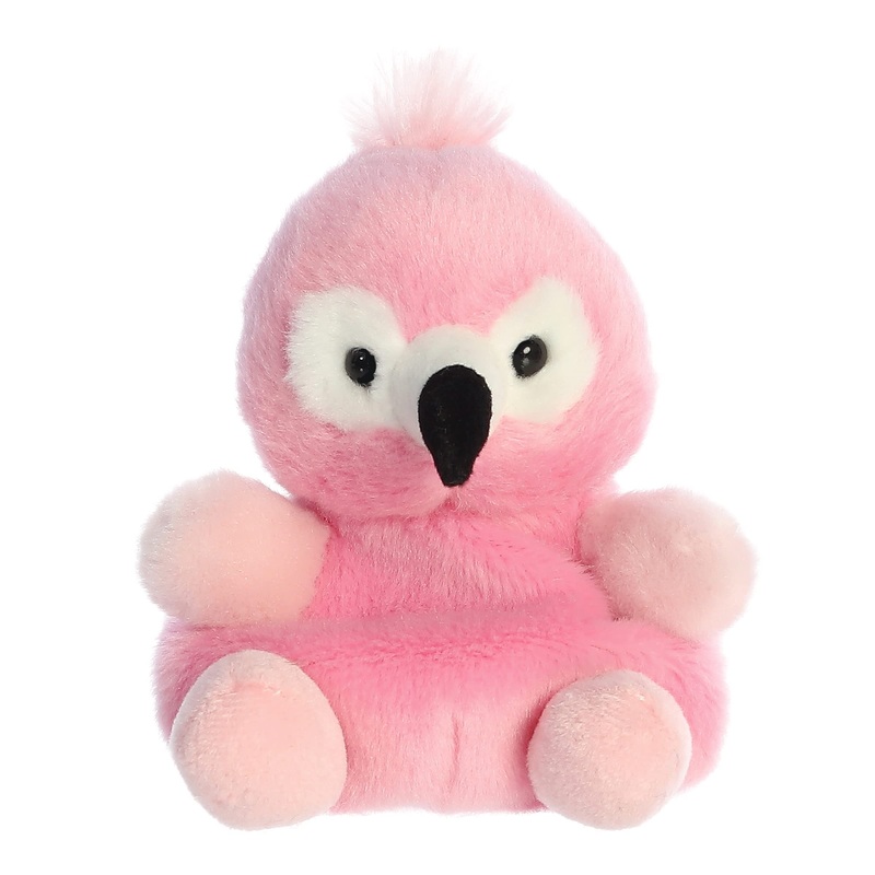 Aurora Adorable Palm Pals Pinky Flamingo Stuffed Animal - Pocket-Sized Play - Collectable Fun - Pink 5 Inches
