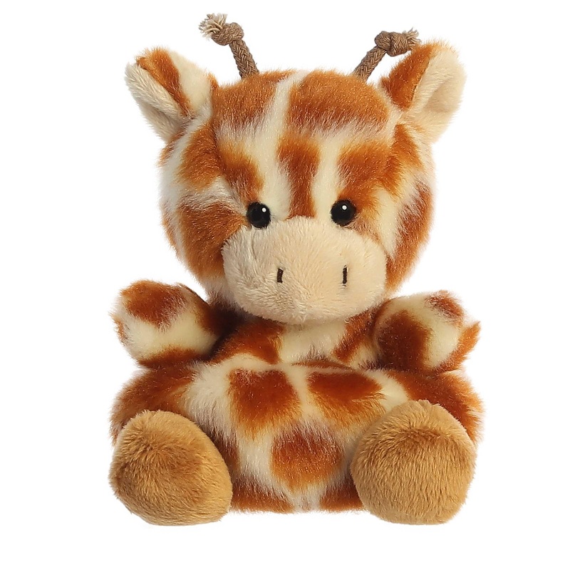 Aurora Adorable Palm Pals Safara Giraffe Stuffed Animal - Pocket-Sized Play - Collectable Fun - Brown 5 Inches