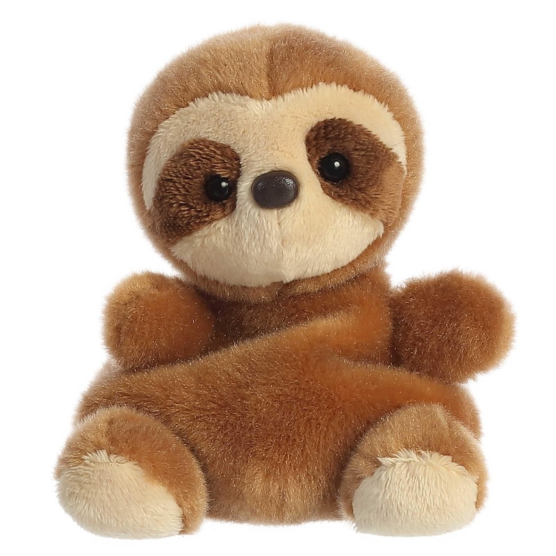 Aurora Adorable Palm Pals Slomo Sloth Stuffed Animal - Pocket-Sized Play - Collectable Fun - Brown 5 Inches