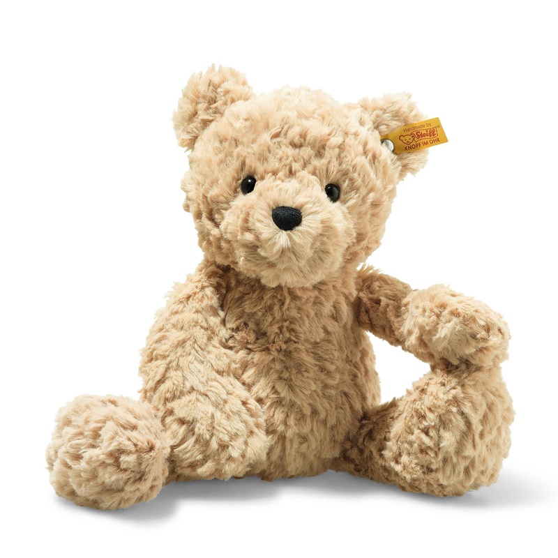 Steiff Jimmy Teddy Bear, Premium Teddy Bear Stuffed Animal, Plush Toy For Kids (Light Brown, 12')