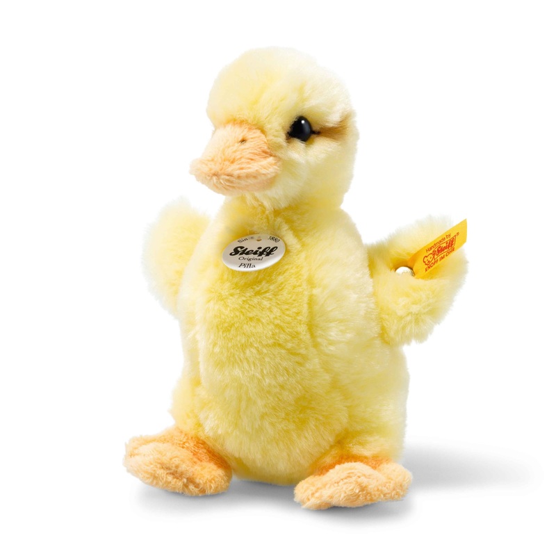 Steiff Usa Yellow Pilla Duckling Plush Toy, 5.5 X 5.1 X 3.5  Cuddly Duck Toy, Airbrushed Accents (73335), Miniature