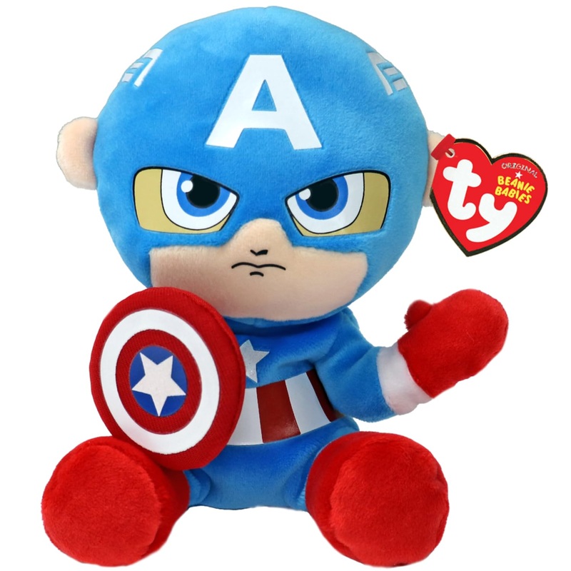 Ty Beanie Babies Captain America (Soft Body) - 6'