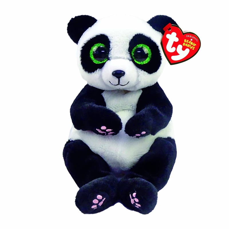 Ty Toys Beanie Babies Panda Ying - 15 Cm, Black/White,2009122
