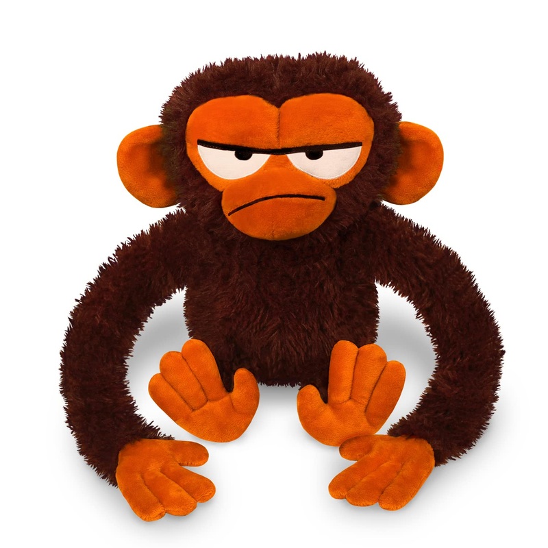 Yottoy Contemporary Collection | Grumpy Monkey Soft Stuffed Plush Toy  7.5