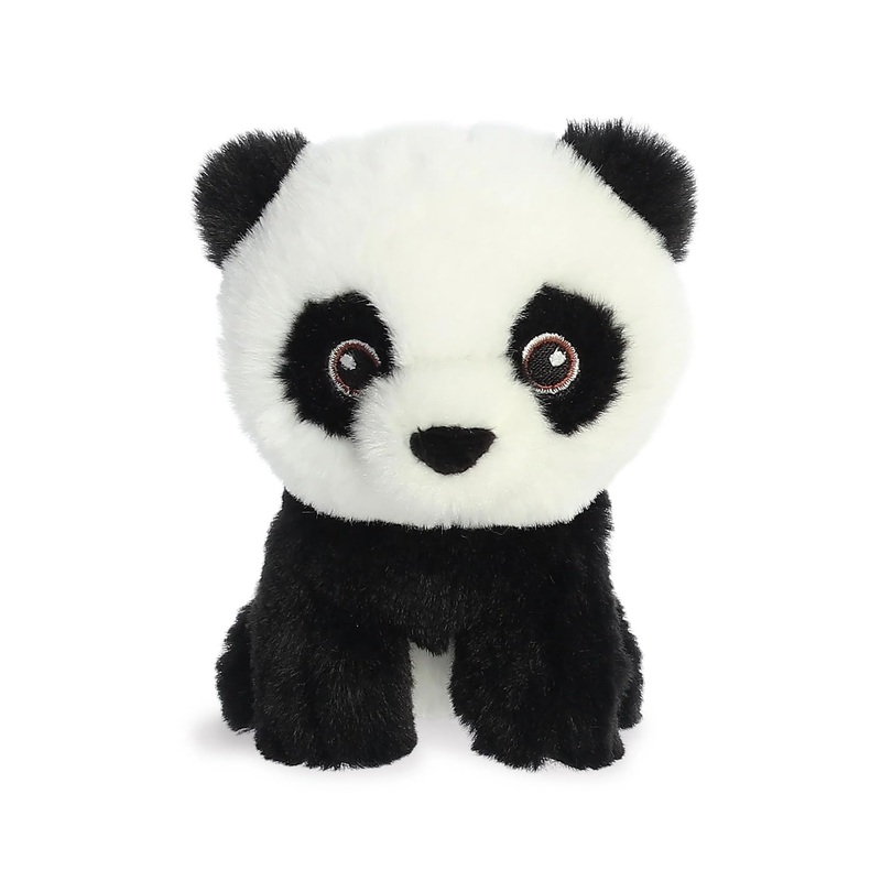 Aurora, 35070, Eco Nation Mini Panda, 5In, Soft Toy, Black & White