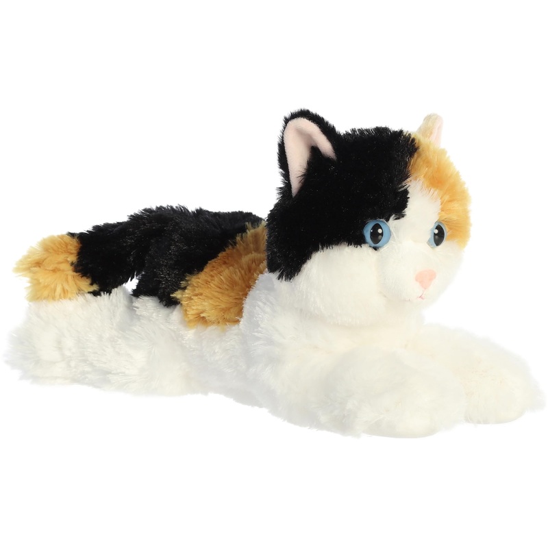 Aurora Adorable Flopsie Esmeralda Stuffed Animal - Playful Ease - Timeless Companions - White 12 Inches