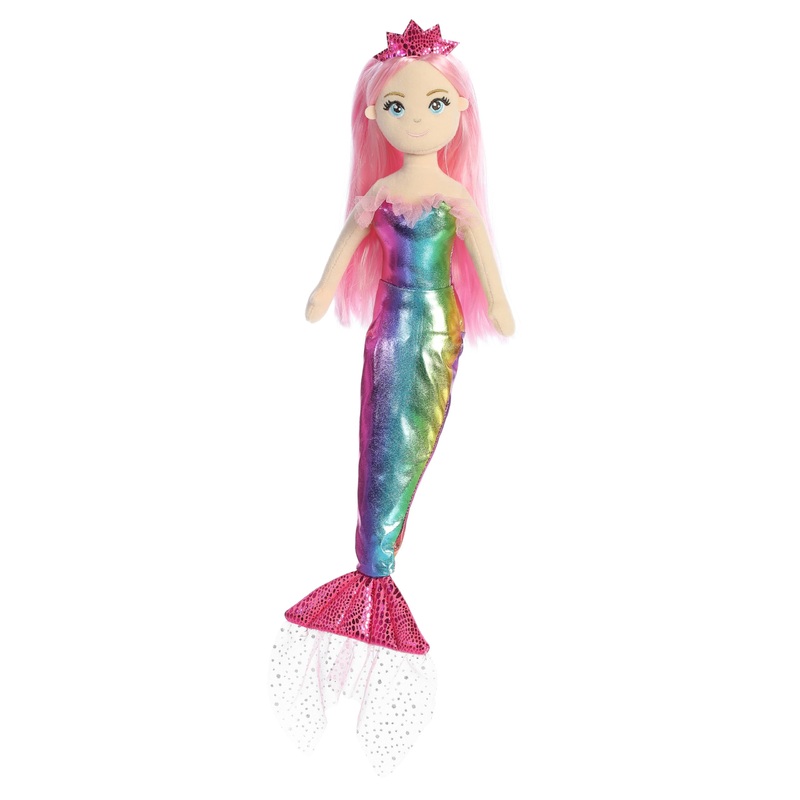 Aurora Enchanting Sea Sparkles Nanda Stuffed Doll - Imaginative Play - Magical Companions - Pink 18 Inches