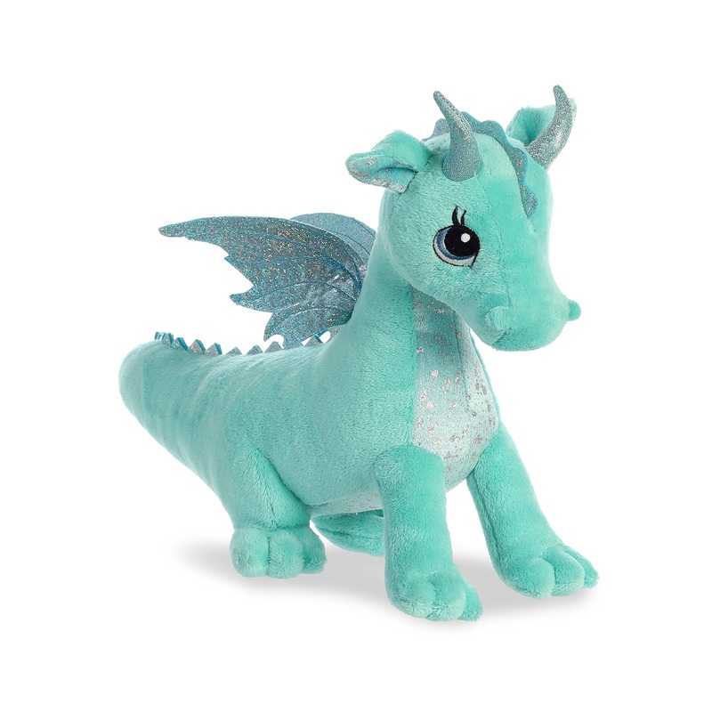 Aurora Enchanting Sparkle Tales Willow Dragon Stuffed Animal - Magical Adventures - Endless Play - Blue 12 Inches