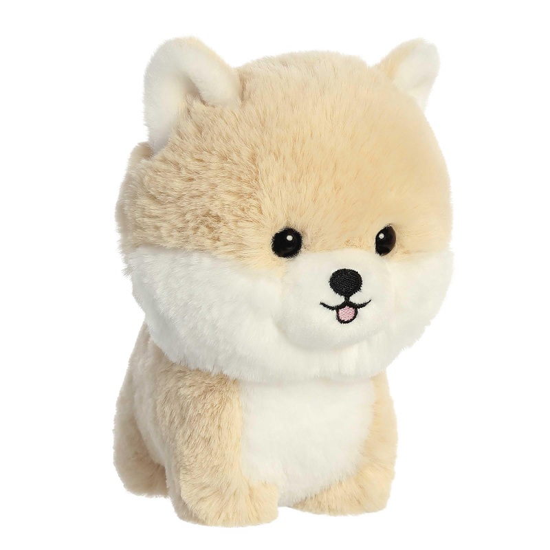 Aurora Playful Teddy Pets Pomeranian Stuffed Animal - Unique Design - Endless Play - Brown 6.5 Inches
