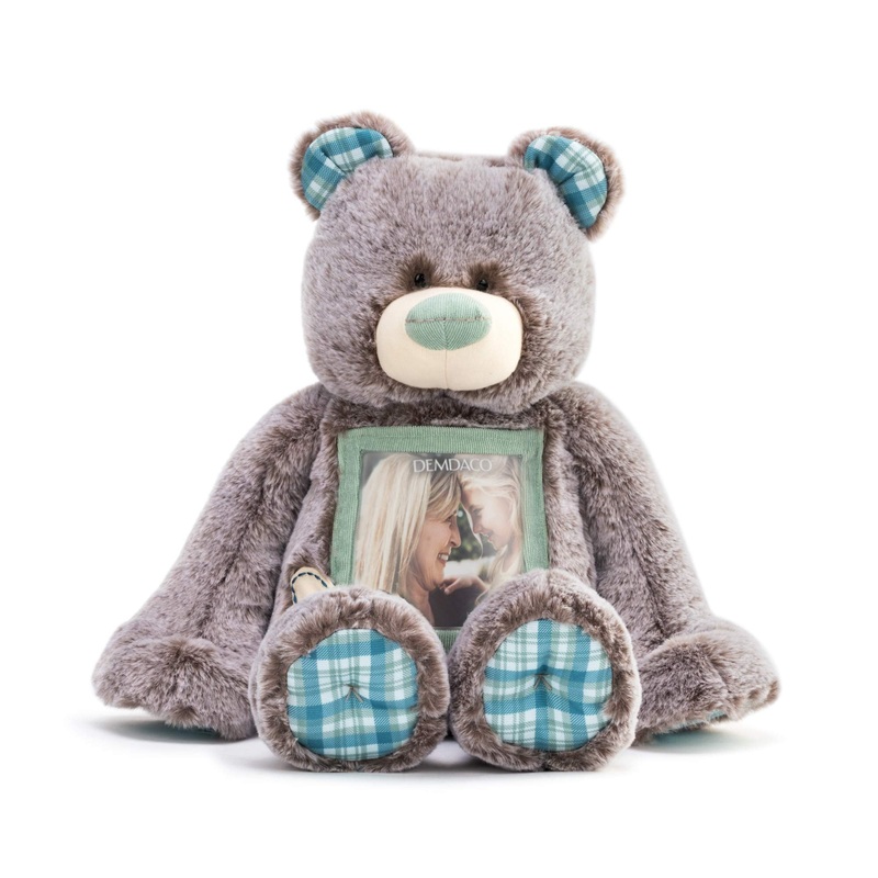 Demdaco Grandma Here To Hug Photo Natural Brown 12 Inch Plush Polyester Stuffed Bear