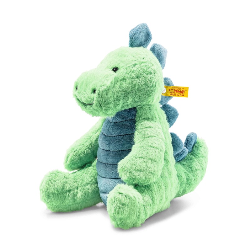Steiff Spott Stegosaurus Dinosaur, Premium Stegosaurus Plush Stuffed Animal, Dinosaur Toys, Stuffed Dino, Dinosaur Stuffed Animal For Girls Boys And Kids, Soft Cuddly Friends (Green & Blue, 11')