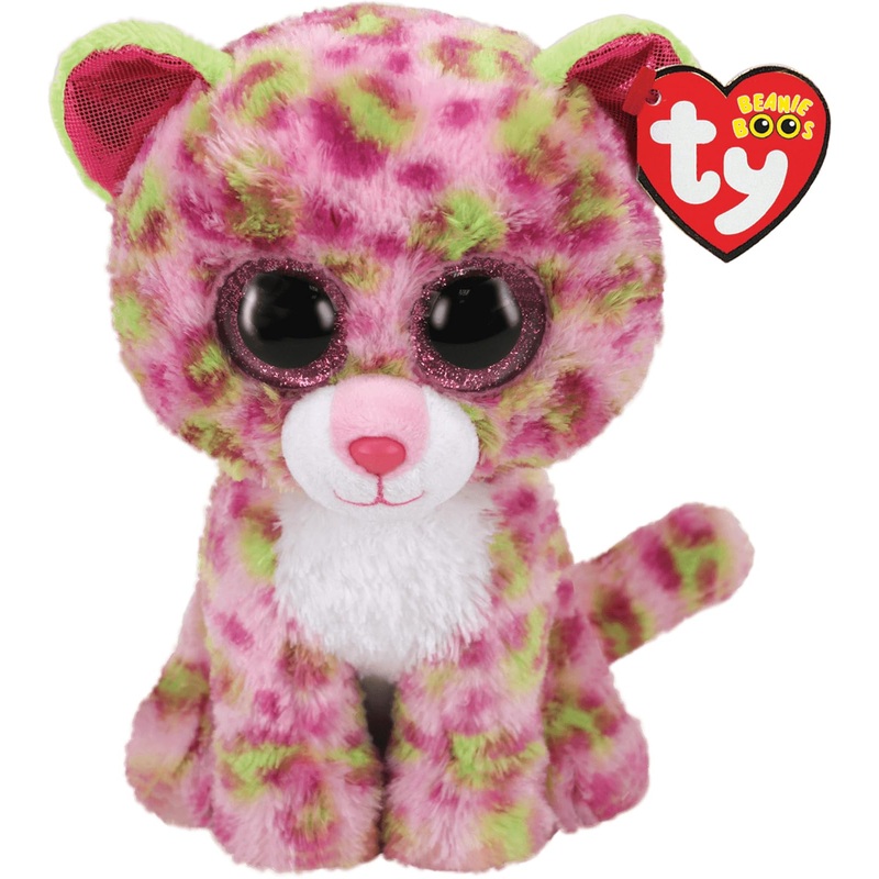 Ty 2005076 Lainey Leopard - Beanie Boos Stuffed Animal, Multicoloured, 15Cm