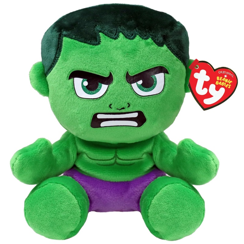 Ty Beanie Babies Hulk (Soft Body) - 6', Green