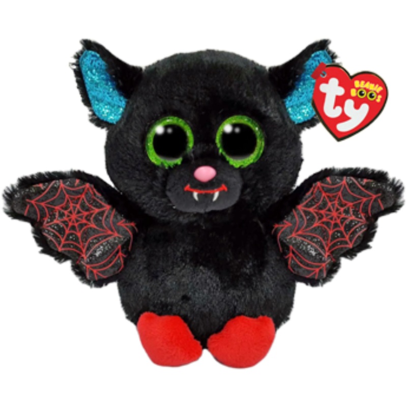 Ty Beanie Boo Ophelia - Black Bat - 6', Small