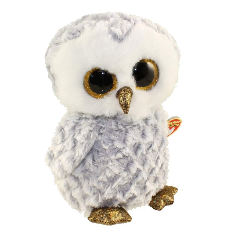 Ty Beanie Boos Owlette - White/Gray Owl Medium