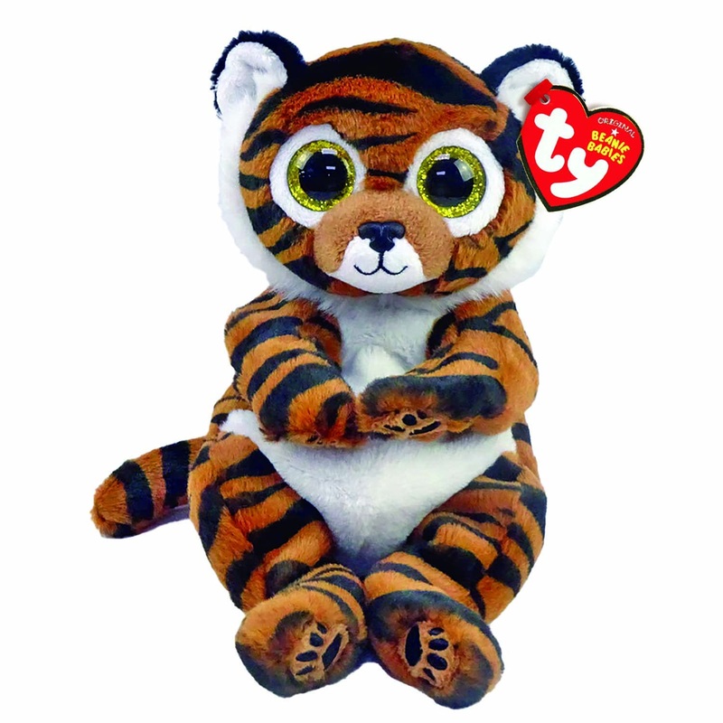 Ty Toys Beanie Babies Tiger Clawdia - 15 Cm, Brown,2009124