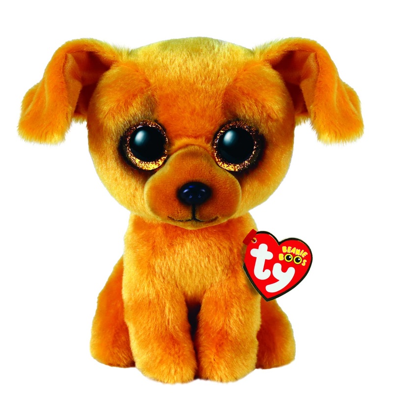 Ty Toys Beanie Boo Lightbrown Dog Zuzu - 15 Cm, Brown (2009294)