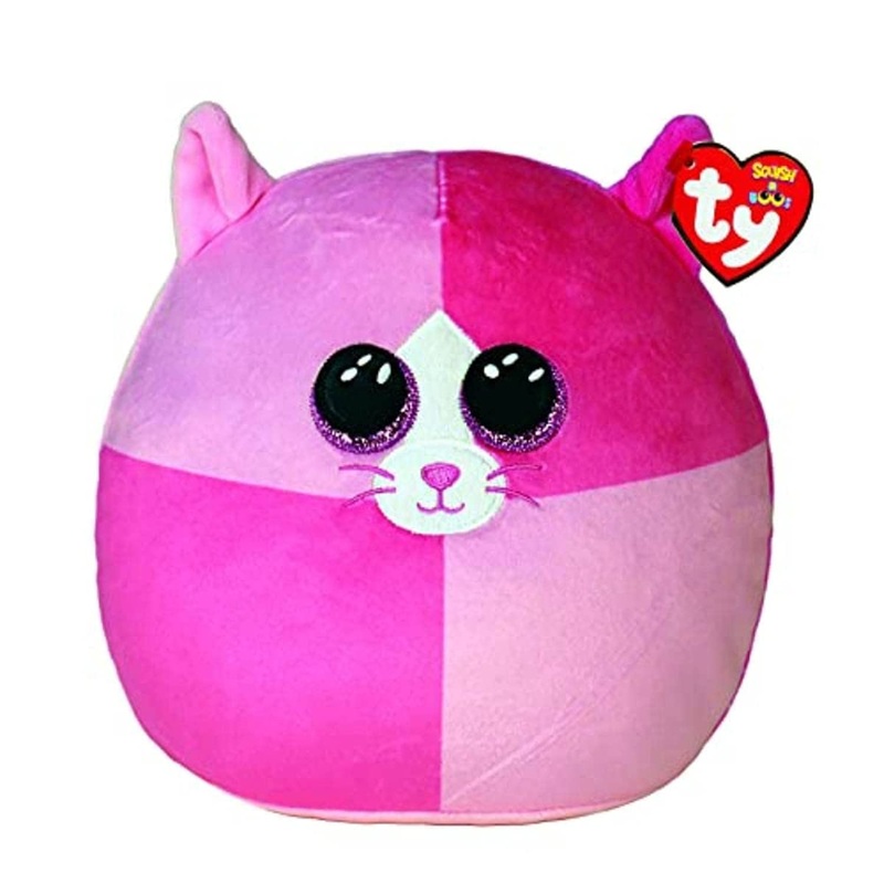 Ty Toys - Squish A Boo Pink Cat Scarlet - 20 Cm, 2008299