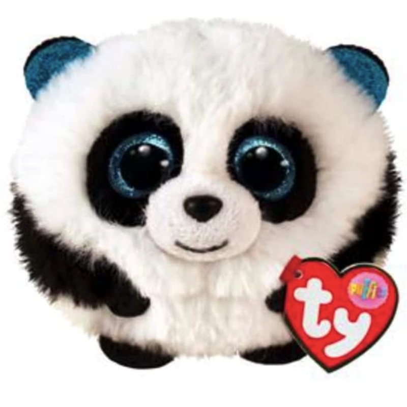 Ty Toys Teeny Puffies Panda Bamboo - 10 Cm,Black/White,2009130