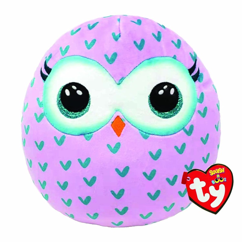 Ty Winks Owl Squish A Boos 10' | Beanie Baby Soft Plush Toy | Collectible Cuddly Stuffed Teddy