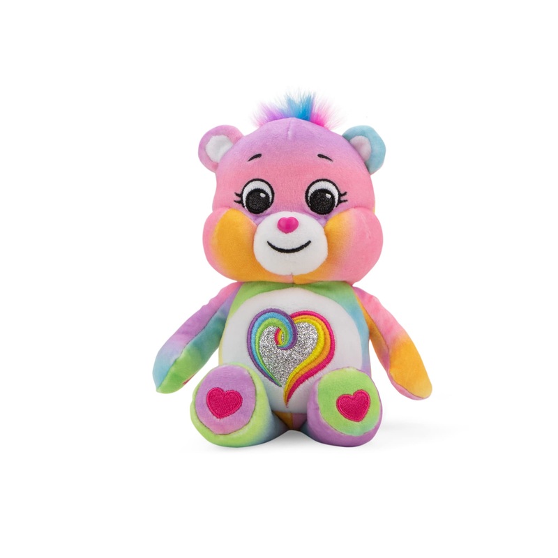 Care Bears 9' Fun Size Glitter Plush - Togetherness Bear - Tie Dye Plushie For Ages 4+  Stuffed Animal, Soft And Cuddly  Good For Girls And Boys, Collectors, Great Valentines Day Gift For Kids
