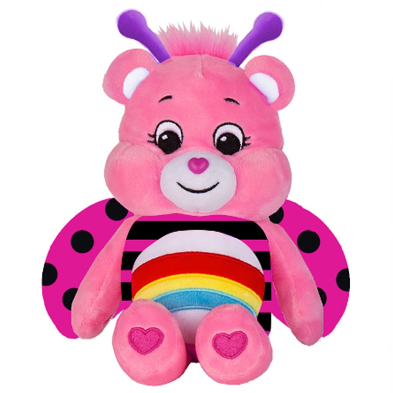 Care Bears Spring Theme Ladybug Cheer Bear Fun-Size Plush - Perfect Stuffed Animal Holiday, Birthday Gift, Super Soft And Cuddly  Good For Girls And Boys, Employees, Collectors, Ages 4+
