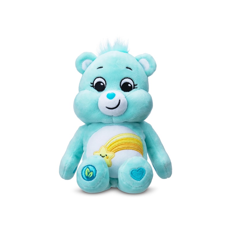 Care Bears Wish Bear 9 Inch Bean Plush Toy, Soft Cuddly Collectible Teddy, Ideal Gift For Children, Cute Plush Toy For Girls And Boys Aged 4 Years +