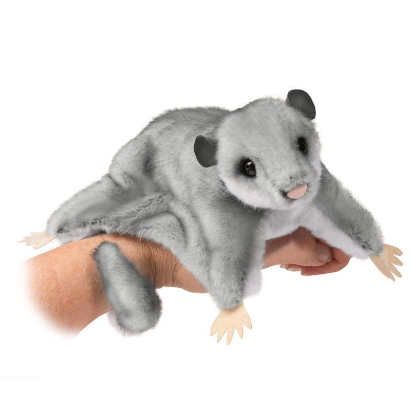 Douglas Cuddle Toy Squeek Sugar Glider 12' Long With Tail