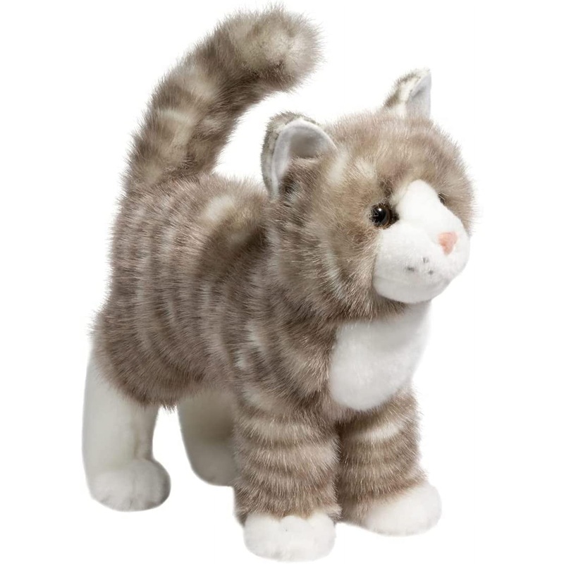 Douglas Zipper Gray Tabby Cat Plush Stuffed Animal