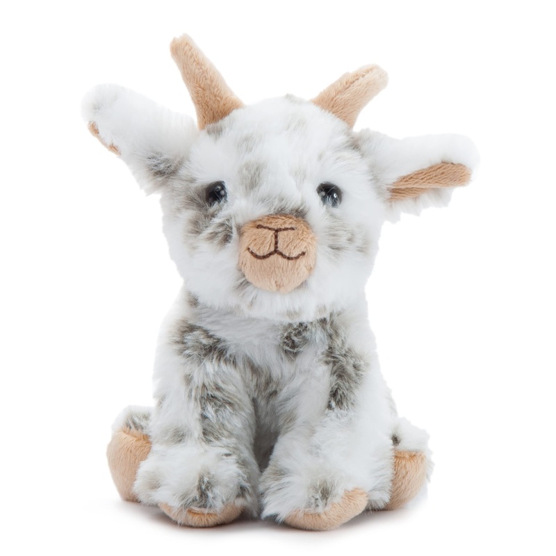 The Petting Zoo Goat Stuffed Animal Plushie, Gifts For Kids, Wild Onez Babiez Farm Animals, Goat Plush Toy 6 Inches