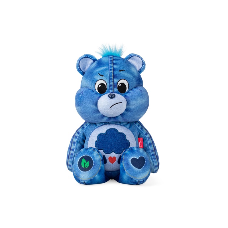 Care Bears 14' Medium Plush - Grumpy Bear - New Denim Design - Soft Huggable Eco-Friendly Material!