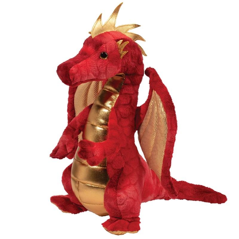 Douglas Eugene Red Dragon Plush Stuffed Animal