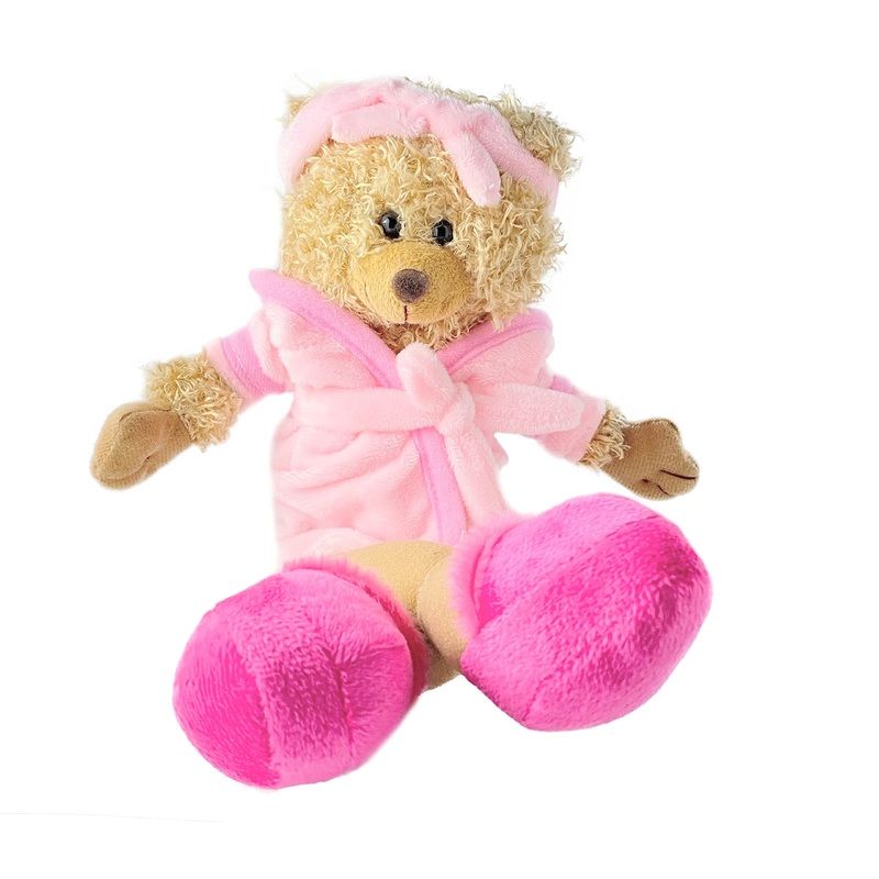 Making Believe Plush Stuffed Animal 10' Pink Day Spa Teddy Bear