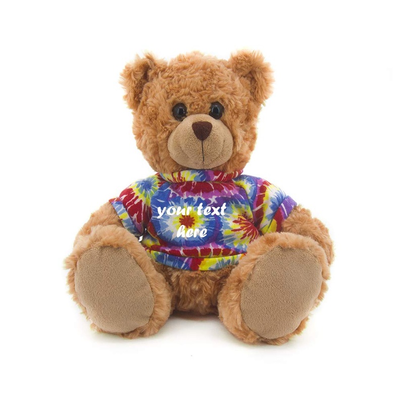 Plushland Teddy Bear 11 Inch, Stuffed Animal Personalized Gift - Great Present For Mothers Day, Valentine Day, Graduation, Birthday,Anniversary, Get Well,Christmas (Mocha Bear, Black)