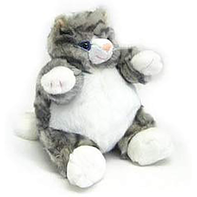 Unipak Gray Tabby Cat Baby Plumpee Plush Toy 7' H