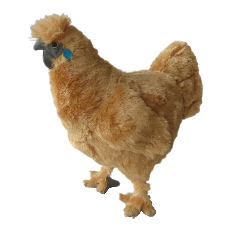 Adore 12' Standing Fluffy The Silkie Chicken Stuffed Animal Plush Toy