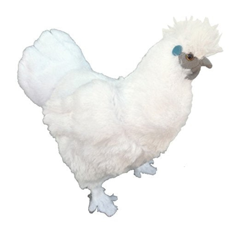 Adore 12' Standing Puffy The Silkie Chicken Plush Stuffed Animal Toy