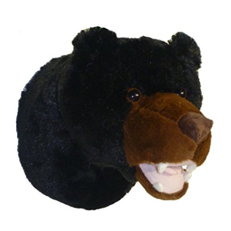 Adore 12' Tahoe The Black Bear Plush Stuffed Animal Walltoy Wall Mount