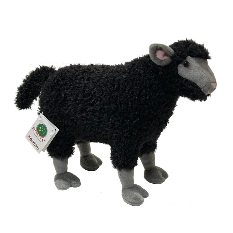Adore 14' Standing Rebel The Black Sheep Stuffed Animal Plush Toy