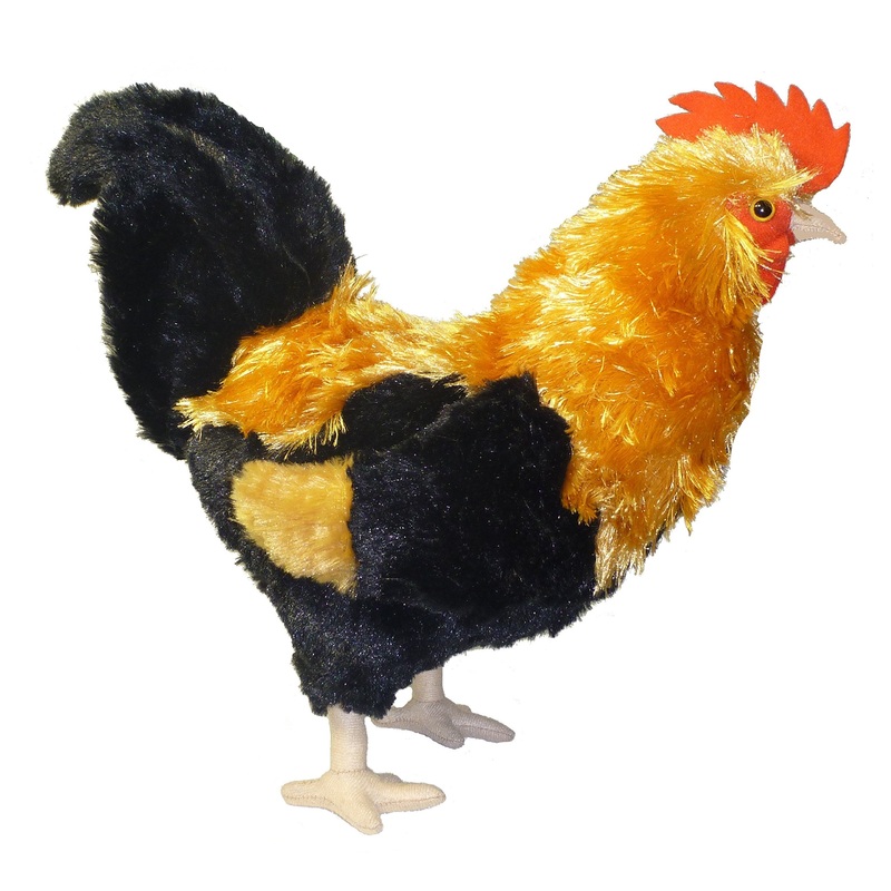 Adore 14' Standing Valiant The Rooster Chicken Plush Stuffed Animal Toy